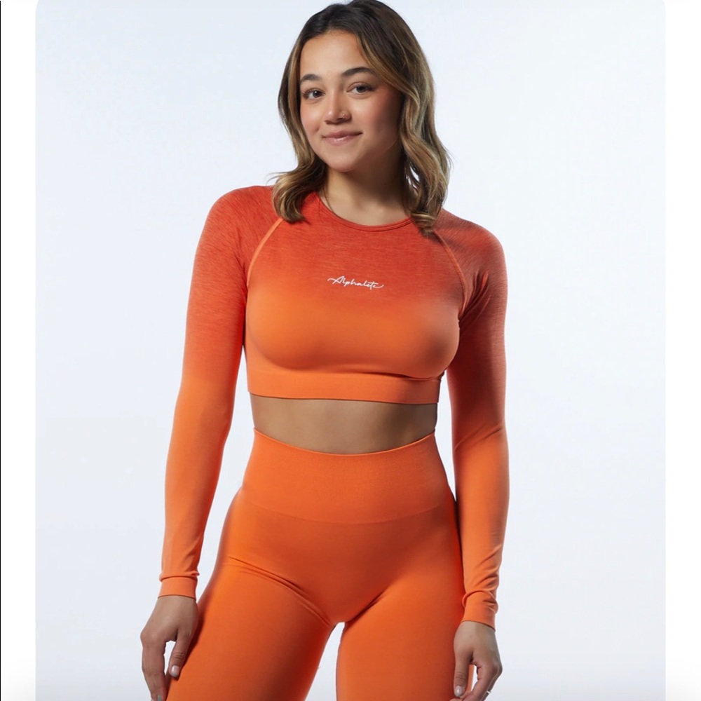 Alphalete OMBRE SEAMLESS LS CROP